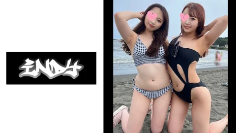 IND-111 [Personal shooting] Gonzo with a swimsuit beautiful duo who succeeded in picking up on the island * Gachireal creampie 3P video leak