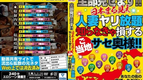 HODV-21388 I’ll show you all! !! All-you-can-see married woman spear in Japan Local Sase wife who loses if you do not know! !!